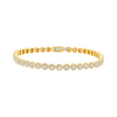 2.21ct 14k Yellow Gold Diamond Lady's Bracelet
